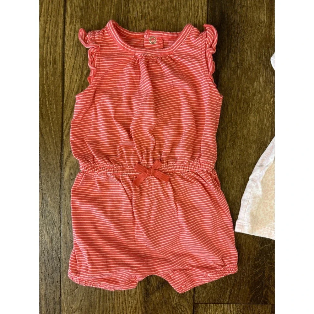 Carters Baby Girl 3 Months Outfits Summer Clothes‎ Rompers Dress Lot Bundle Red